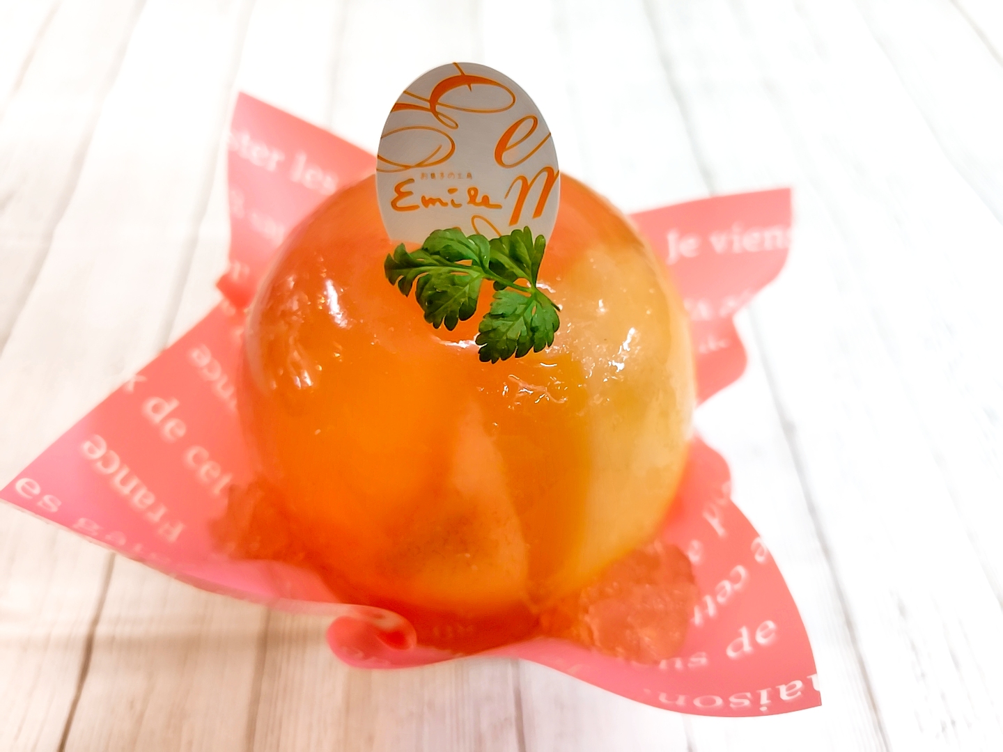 桃のゼリー寄せ